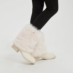 Furry Faux Fur Winter Boot Cuffs